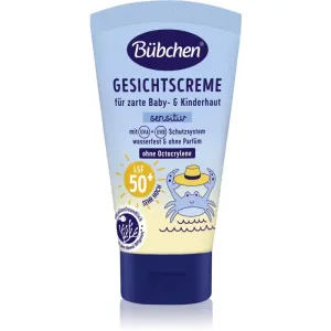 Bübchen Sensitive Sun Protection Face Cream SPF 50+ ochranný krém na tvár pre deti SPF 50+ 6 m+ 50 ml