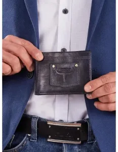 Tmavomodrá pánska peňaženka s aplikáciou