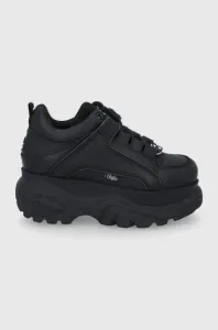 Kožená obuv Buffalo 1339-14 2.0 čierna farba, na platforme, 1533229 #5369119