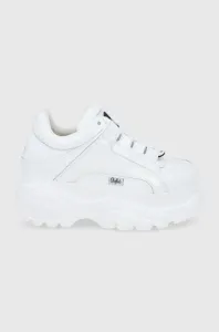 Kožená obuv Buffalo 1339-14 2.0 biela farba, na platforme 1533233 #4782967