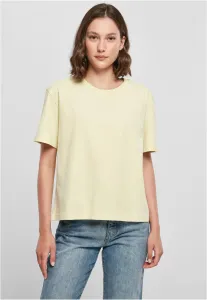 Build Your Brand Dámske oversize tričko - Jemne žltá | XL