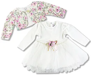 Spoločenské oblečenie pre bábätká - Slávnostné šaty veľkosť: 86 (12-18m)