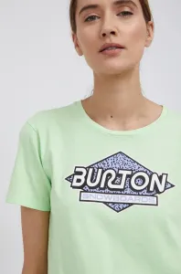Bavlnené tričko Burton zelená farba #194111