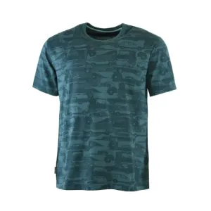 BUSHMAN COOBER Pánske tričko, tmavo zelená, veľkosť