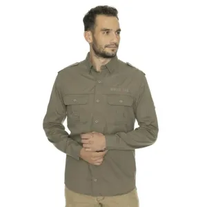 BUSHMAN ZIKMUND Pánska košeľa, khaki, veľkosť #7808619