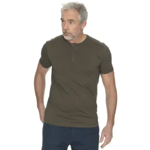 BUSHMAN CONROY Pánske tričko, khaki, veľkosť