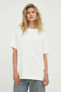 Bavlnené tričko By Malene Birger Fayeh biela farba
