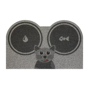 Rohožka/podložka na kŕmenie Mačka sivá #5639541