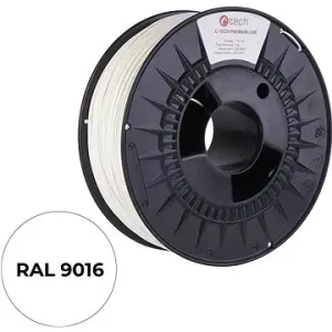 C-TECH filament PREMIUM LINE PETG dopravná biela RAL9016