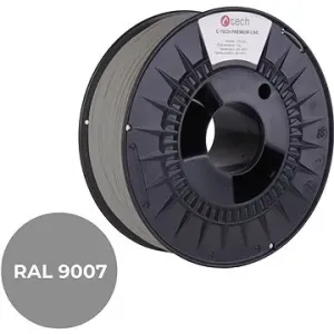 C-TECH filament PREMIUM LINE PETG sivý hliník RAL9007