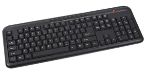 C-TECH klávesnica KB-102M USB, multimediálna, slim, black, CZ/SK