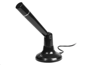 TRACER mikrofón Flex, 3.5 jack, 1.8m kábel, viacsmerový, čierna