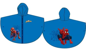 Chlapčenský pršiplášť (pončo) Spiderman,modrý veľkosť: 7/8 rok