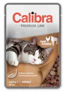 Calibra KAPSIČKA Premium cat Adult Jahňa & hydina v omáčke 24x100g