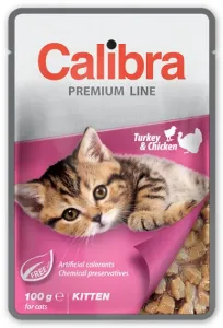 Calibra KAPSIČKA Premium cat Kitten Morka & kura v omáčke 24 x 100g
