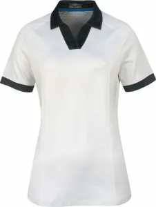 Callaway Womens Short Sleeve V-Placket Colourblock Polo Brilliant White XL Polo košeľa
