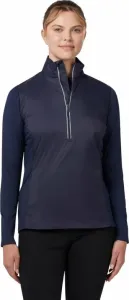 Callaway Womens Mixed Media 1/4 Zip Water Resistant Jacket Peacoat L
