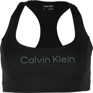 Calvin Klein ESSENTIALS PW MEDIUM SUPPORT SPORTS BRA Dámska športová podprsenka, čierna, veľkosť #5708686