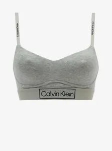 Calvin Klein REIMAGINED HERITAGE-LGHT LINED BRALETTE Dámska podprsenka, sivá, veľkosť M