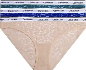 Calvin Klein 3 PACK - dámske nohavičky Bikini QD5069E-GP8 XS