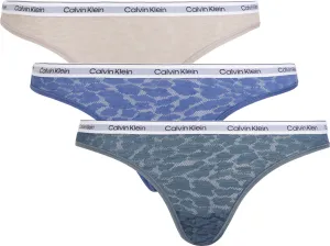 Calvin Klein 3 PACK - dámske nohavičky Brazilian QD5068E-GP8 XL
