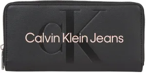 Peňaženka Calvin Klein Jeans dámsky, čierna farba #8388641
