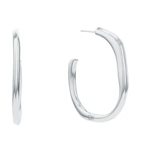 Calvin Klein Elegantné kruhové náušnice z ocele Elemental 35000643 #9414252