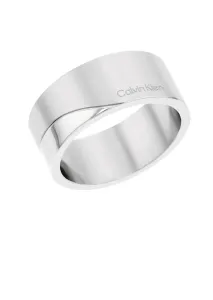 Calvin Klein Elegantný oceľový prsteň Minimal Circular 35000198 54 mm