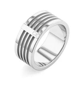 Calvin Klein Moderný oceľový prsteň pre mužov Minimal 35000317 64 mm