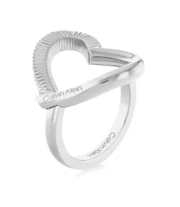 Calvin Klein Romantický oceľový prsteň Heart 35000439 54 mm #7837239