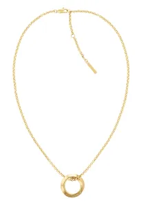 Calvin Klein Slušivý pozlátený dámsky náhrdelník z ocele 35000307 #6470240