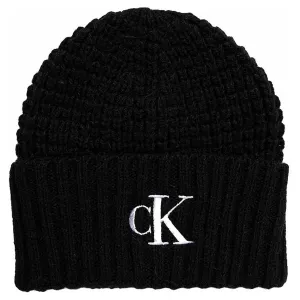 Calvin Klein WAFFLE BEANIE Zimná čiapka, čierna, veľkosť UNI