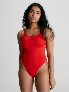 Red Women's One-Piece Swimsuit Calvin Klein Underwear - Women's #5543417