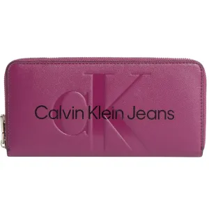 Peňaženka Calvin Klein Jeans dámsky, fialová farba #8388642