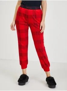 Calvin Klein Jeans červené kárované tepláky - ženy #5362561