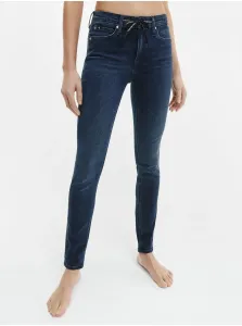 Tmavě modré dámské skinny fit džíny Calvin Klein Jeans #631004