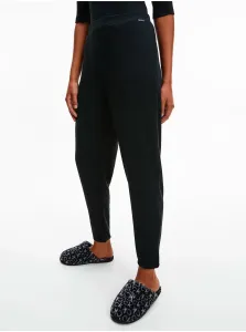 Black Women's Ribbed Pants Calvin Klein Jeans Ease - Ladies