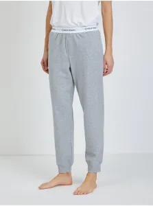 Svetlosivé dámske melírované pyžamové nohavice Calvin Klein Underwear #601225