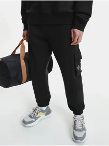 Black Men's Sweatpants Calvin Klein Jeans - Mens #5575295
