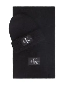 Calvin Klein Pánska sada - čiapka a šál K50K509910BDS