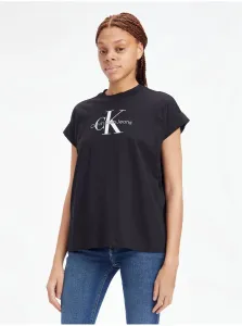 Tričká s krátkym rukávom pre ženy Calvin Klein Jeans - čierna #5521979