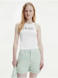 White Women's Tank Top Calvin Klein Jeans - Women #631925