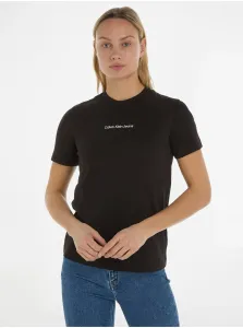 Tričká s krátkym rukávom pre ženy Calvin Klein Jeans - čierna #6067705
