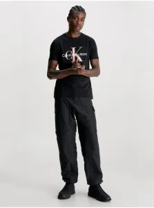 Tričká s krátkym rukávom pre mužov Calvin Klein Jeans - čierna, biela #6327524