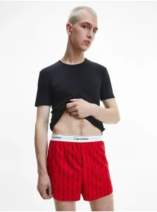 Calvin Klein Men's T-shirt and Shorts Set in Black and Red Calvin - Men's #3796884