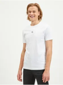 Calvin Klein pánske tričko Farba: Biela, Veľkosť: XL