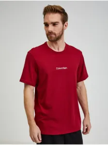 Pyžamové tričko Calvin Klein Underwear červená farba, s potlačou #3796908