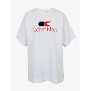 Calvin Klein Jeans Vintage Logo Large Tričko Biela #5538884