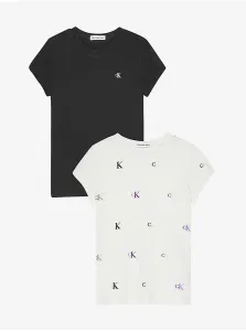 Set of two girls' T-shirts in white and black Calvin Klein Jeans - Girls