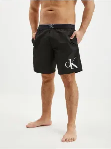 Calvin Klein MONOGRAM-LONG WAISTBAND Pánske kúpacie šortky, čierna, veľkosť #4982862